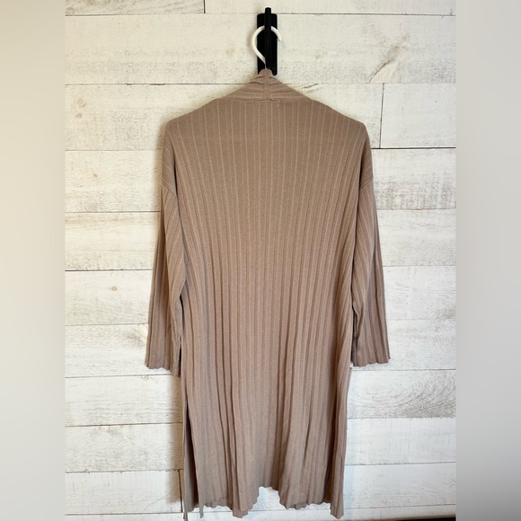 BB Dakota Long Knit Ribbed Cardigan XS - Picture 6 of 10
